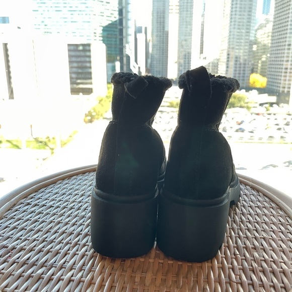 Steve Madden Hatcher Sherling Lined Comfy Chunky Lung Sole Ankle Boots Size 8.5 - Picture 5 of 5